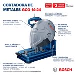 Tronzadora cortadora de metales Gco 14-24 2400W Bosch - Imagen 4