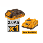 Taladro Atornillador Inalámbrico Ingco 20V 2.0AH + Batería + Cargador - Imagen 2