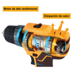Taladro Atornillador Inalámbrico Ingco 20V 2.0AH + Batería + Cargador - Imagen 4