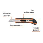 Cutter profesional 18mm con alma metálica y grip Truper - Imagen 4