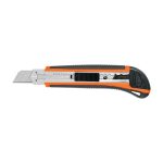Cutter profesional 18mm con alma metálica y grip Truper