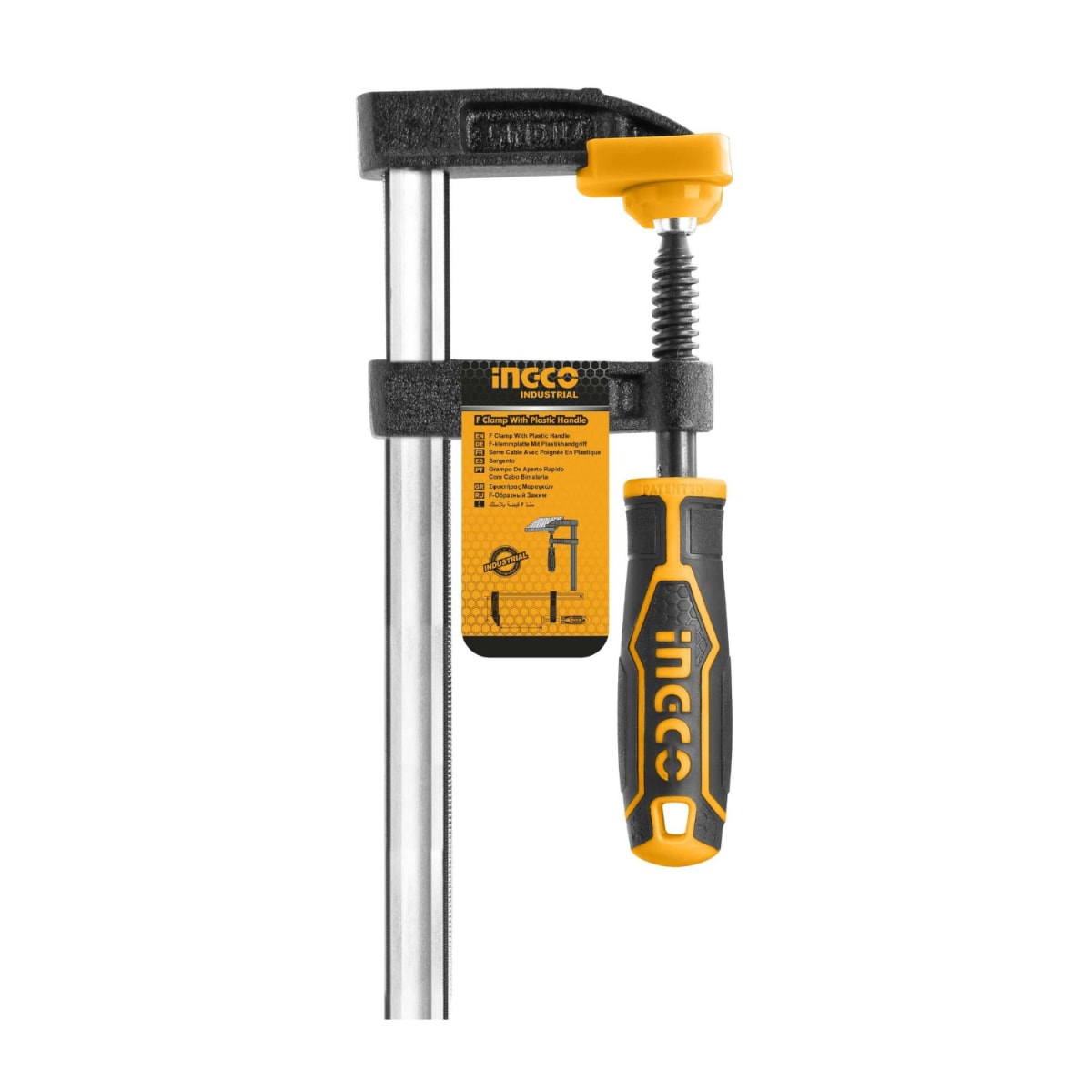 X_hfc0205039164 Prensa Sargento tipo F 50 x 150MM Industrial Ingco - Imagen 1