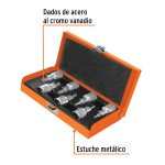 Juego de 7" dados de puntas torx encastre 1/2" Truper - Imagen 4