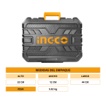 Rotomartillo SDS Plus 800w 2.5 Joules incluye adaptador Ingco - Imagen 6