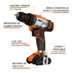 Taladro Inalámbrico 12V 3/8" Truper - Imagen 2