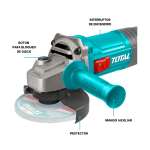 Amoladora angular 4 ½" 750w Total - Imagen 3