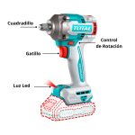 Llave de impacto 400nm 20v Total - Imagen 4
