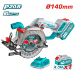 Sierra circular 20v incluye bateria 4ah y cargador Total - Imagen 2